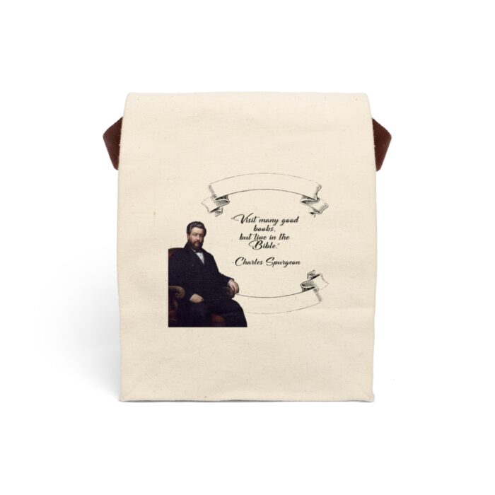 Spurgeon - Visit Many Good Books - Canvas Lunch Bag With Strap